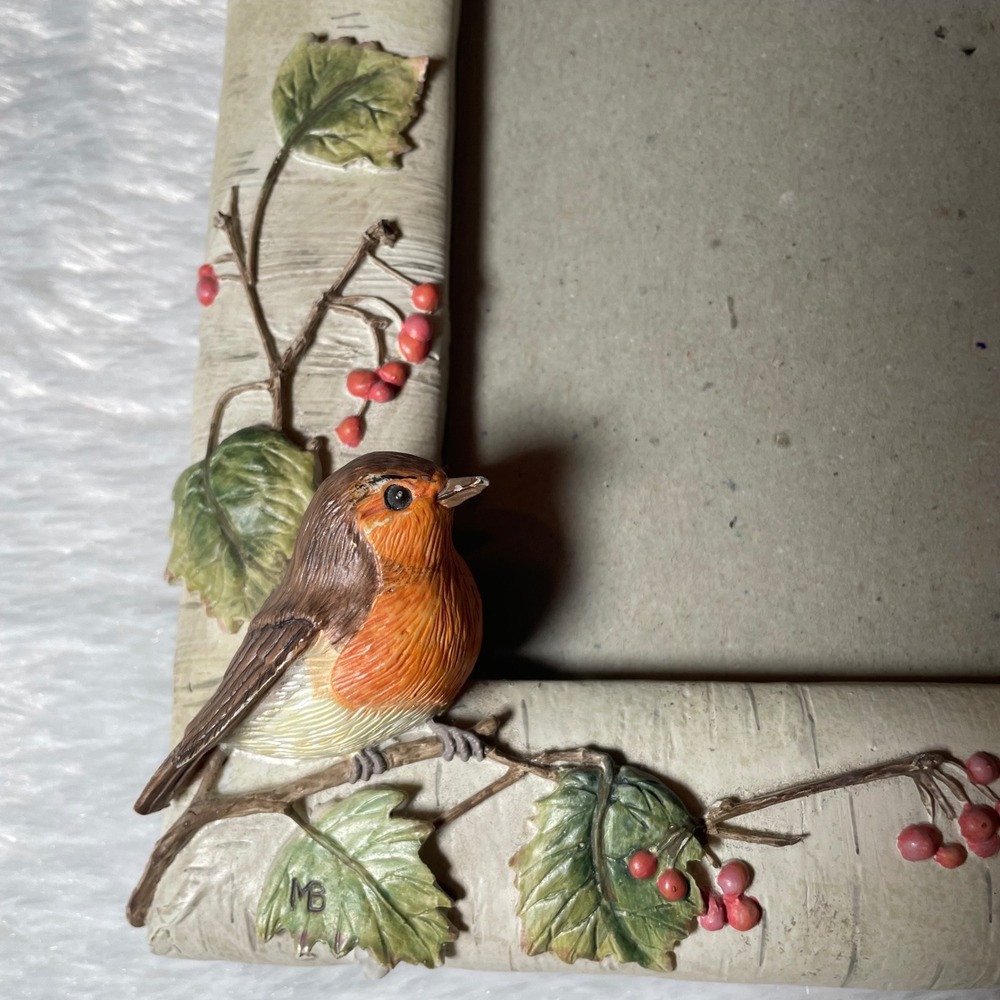 Marjolein Bastin Nature's Sketchbook Birch Robin Picture Frame 5x7 Cottagecore - Picture 2 of 6